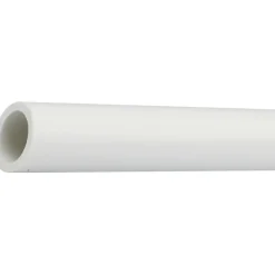 Profilo tubo tondo 1 m x Ø 10 mm in pvc bianco opaco