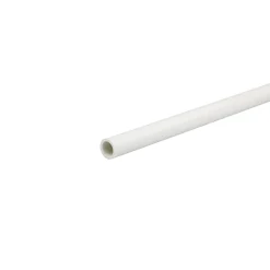 Profilo tubo tondo 2,6 m x Ø 10 mm in pvc bianco