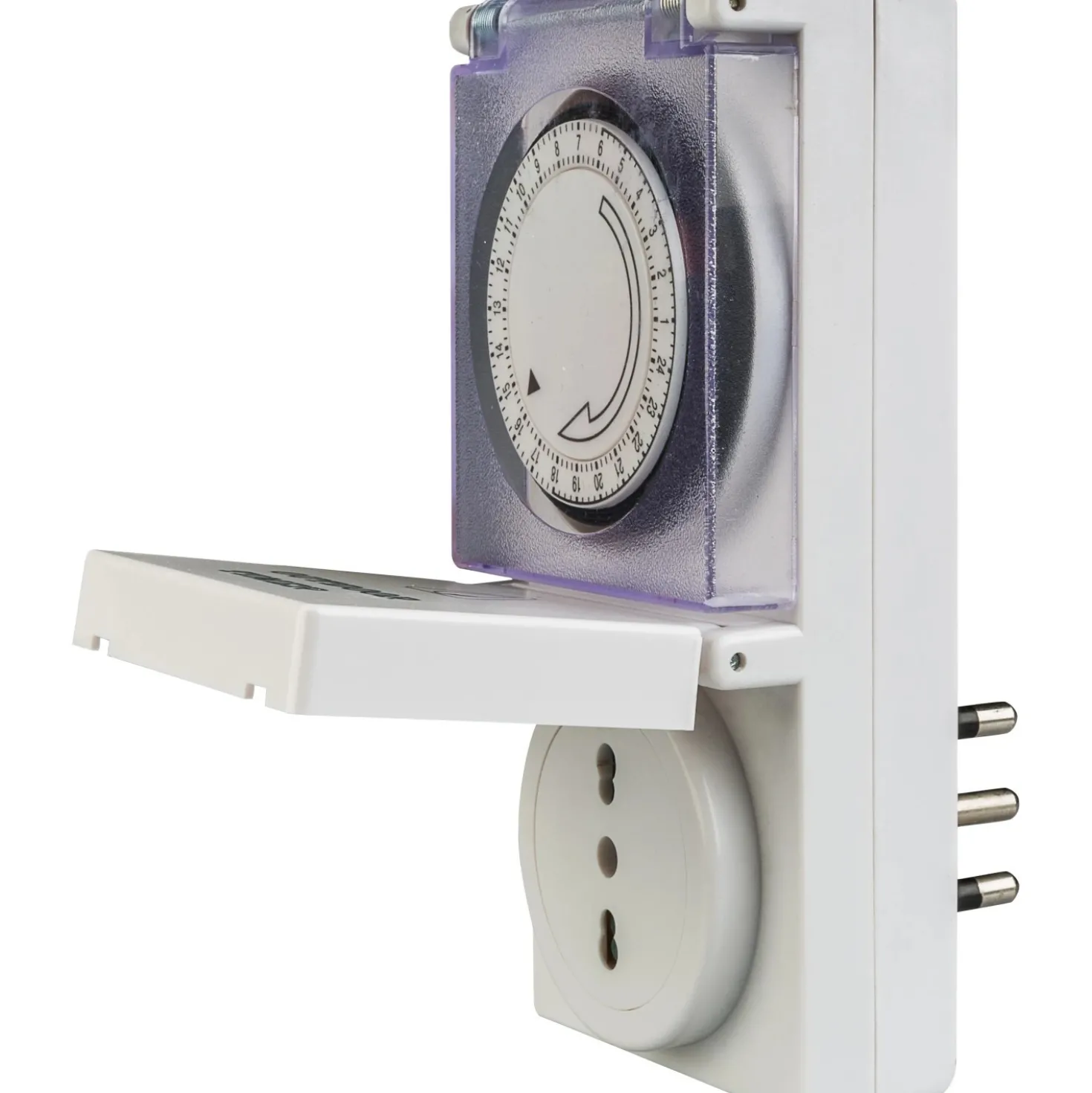 Programmatore a ciclo giornaliero Smart Home per uso esterno grigio