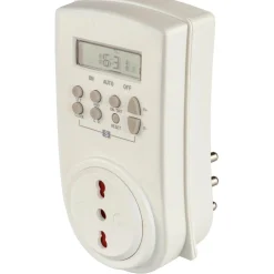 Programmatore digitale Smart Home a ciclo settimanale bianco