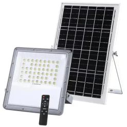 Proiettore LED professionale con pannello fotovoltaico 1200 lm 10W 35x23x1 cm