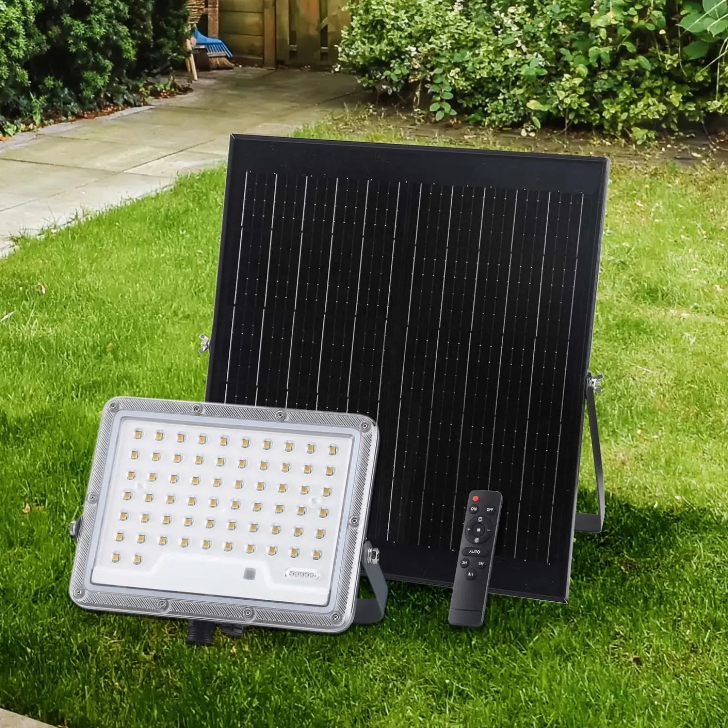 Proiettore solare LED alta luminosità 2000 lm alluminio