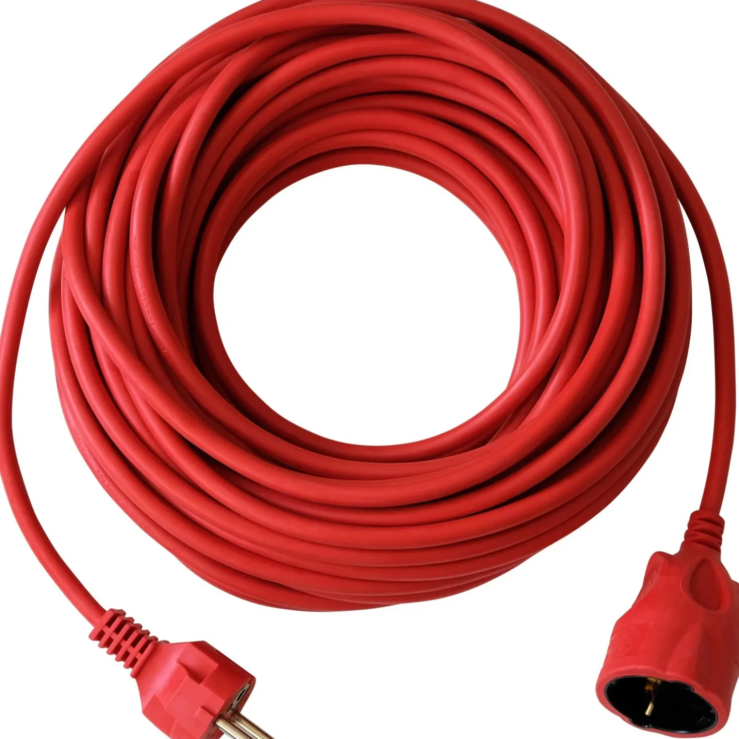 Prolunga in plastica Brennenstuhl IP 20 H05VV-F 3G1,5 rossa 20 m