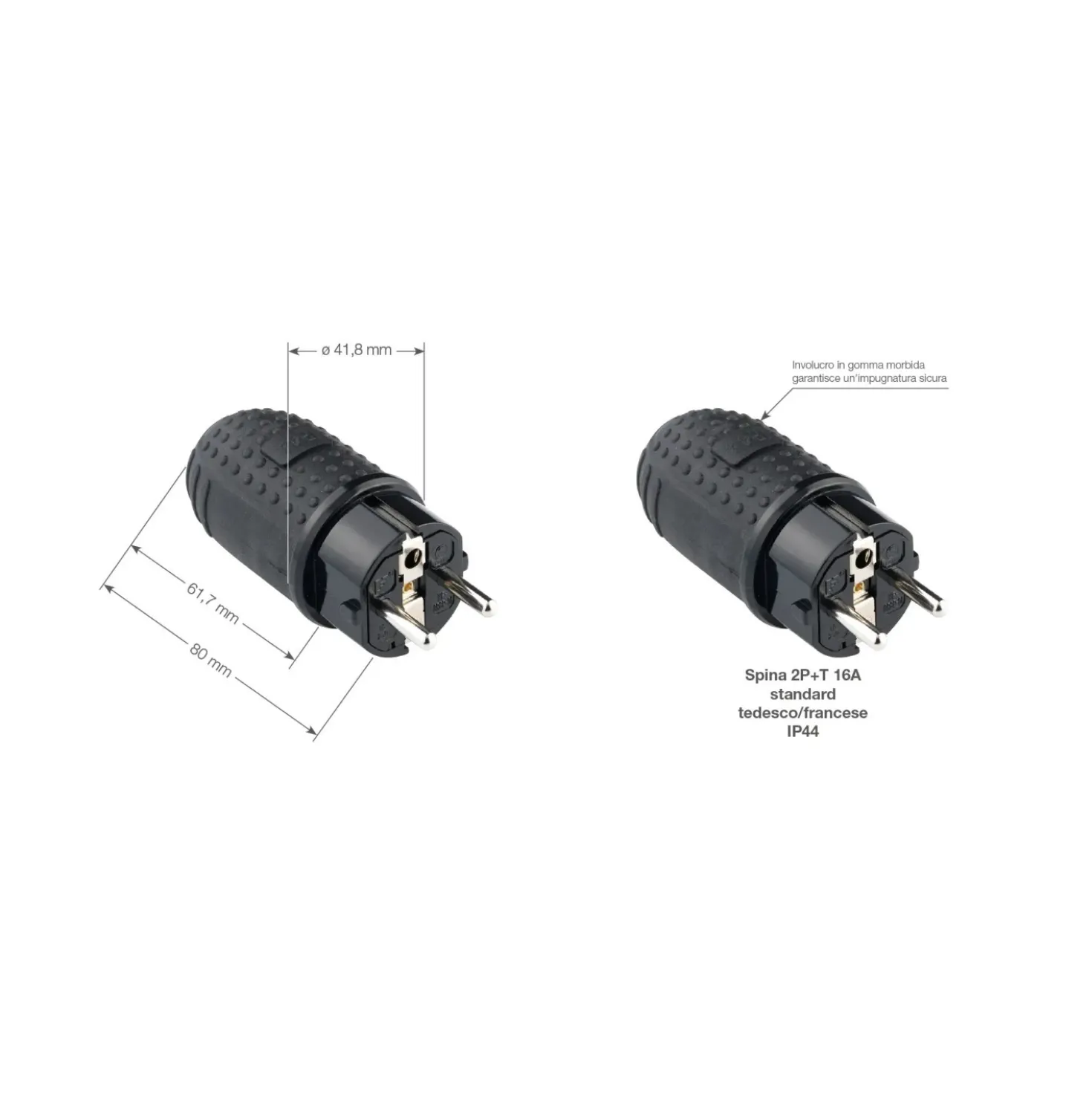 Prolunga Vimar 20 m IP44 3G1,5 presa tedesca arancio