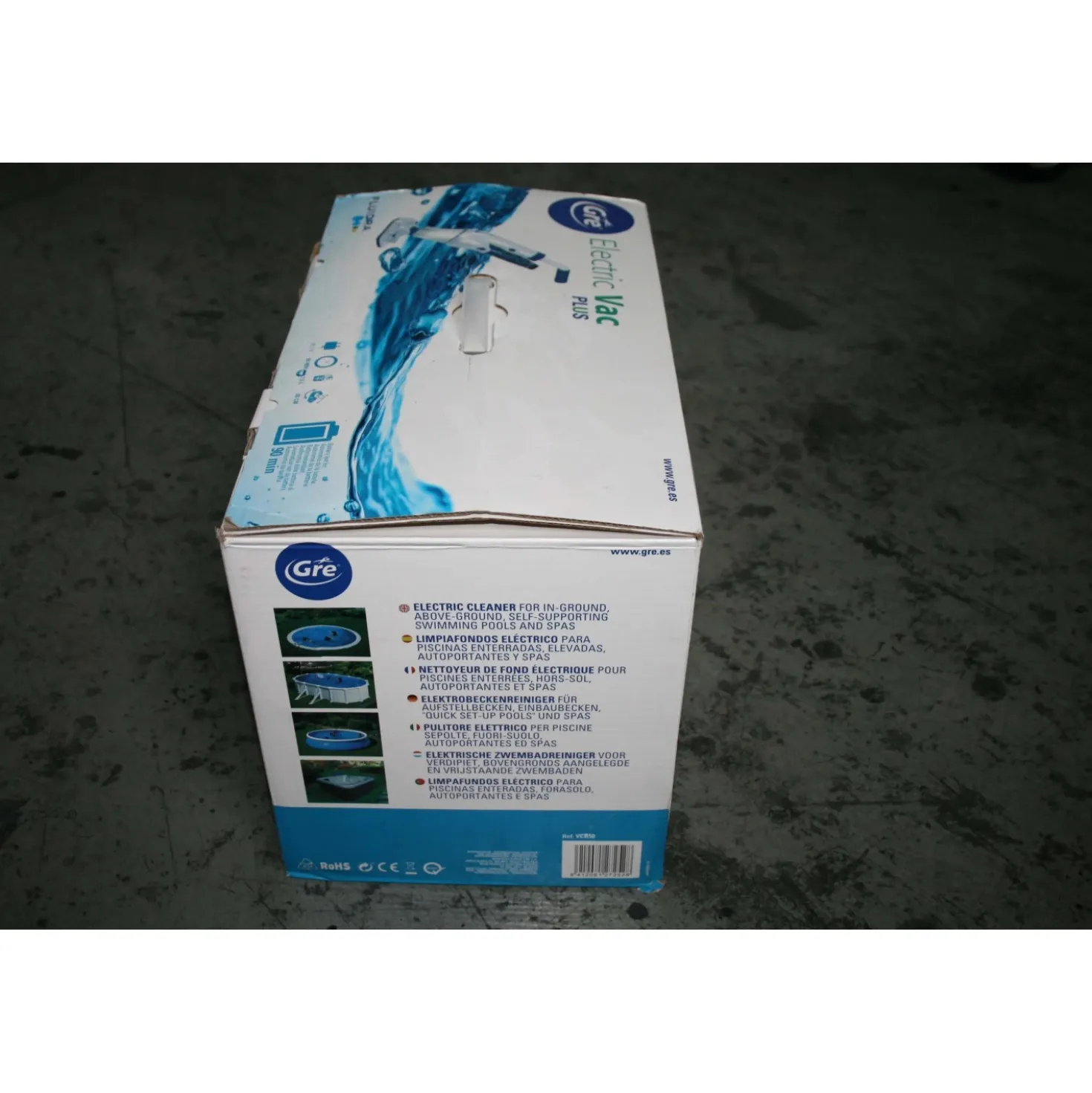 Pulitore elettrico per piscina Gre Electric Vac Plus a batteria