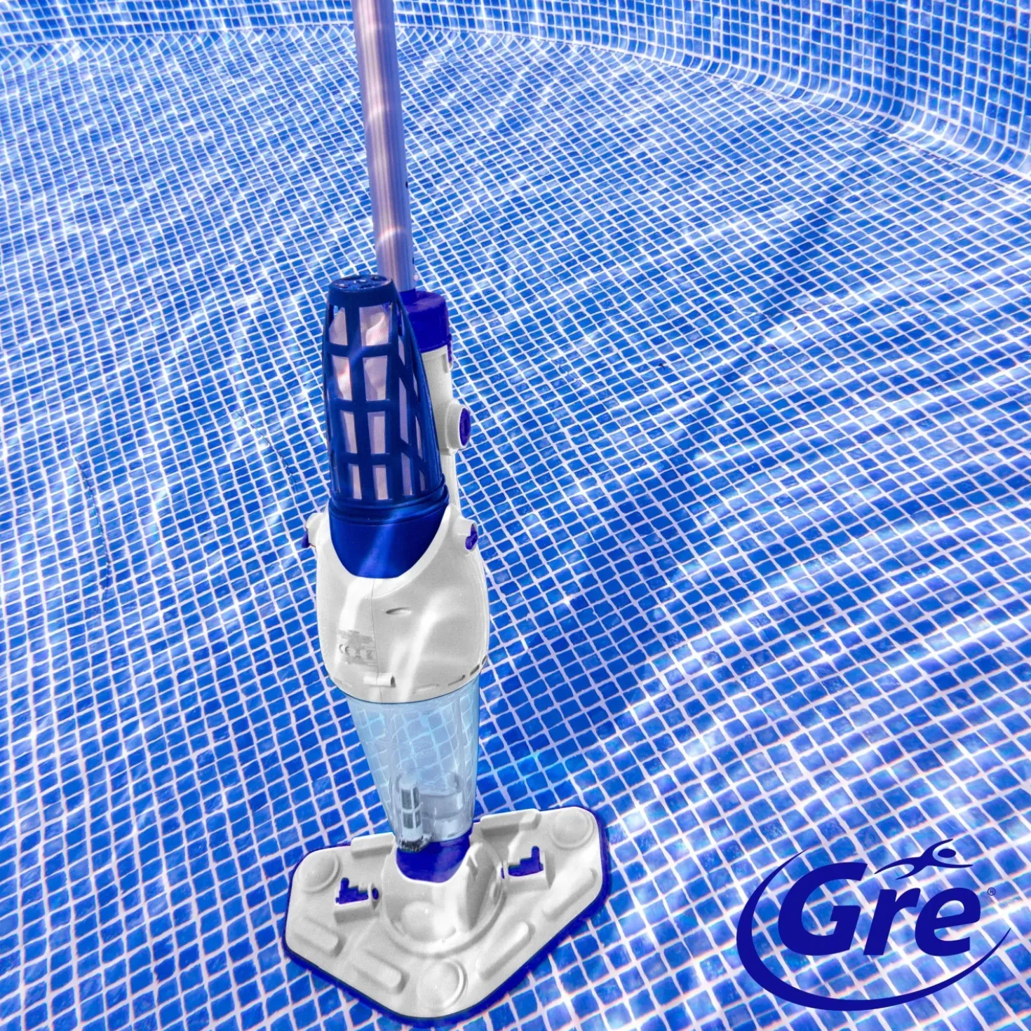 Pulitore elettrico per piscina Gre Electric Vac Plus a batteria