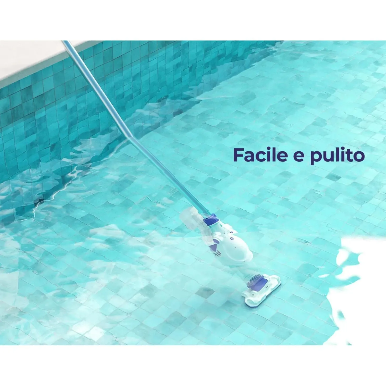 Pulitore elettrico per piscina Gre Electric Vac a batteria 250 W
