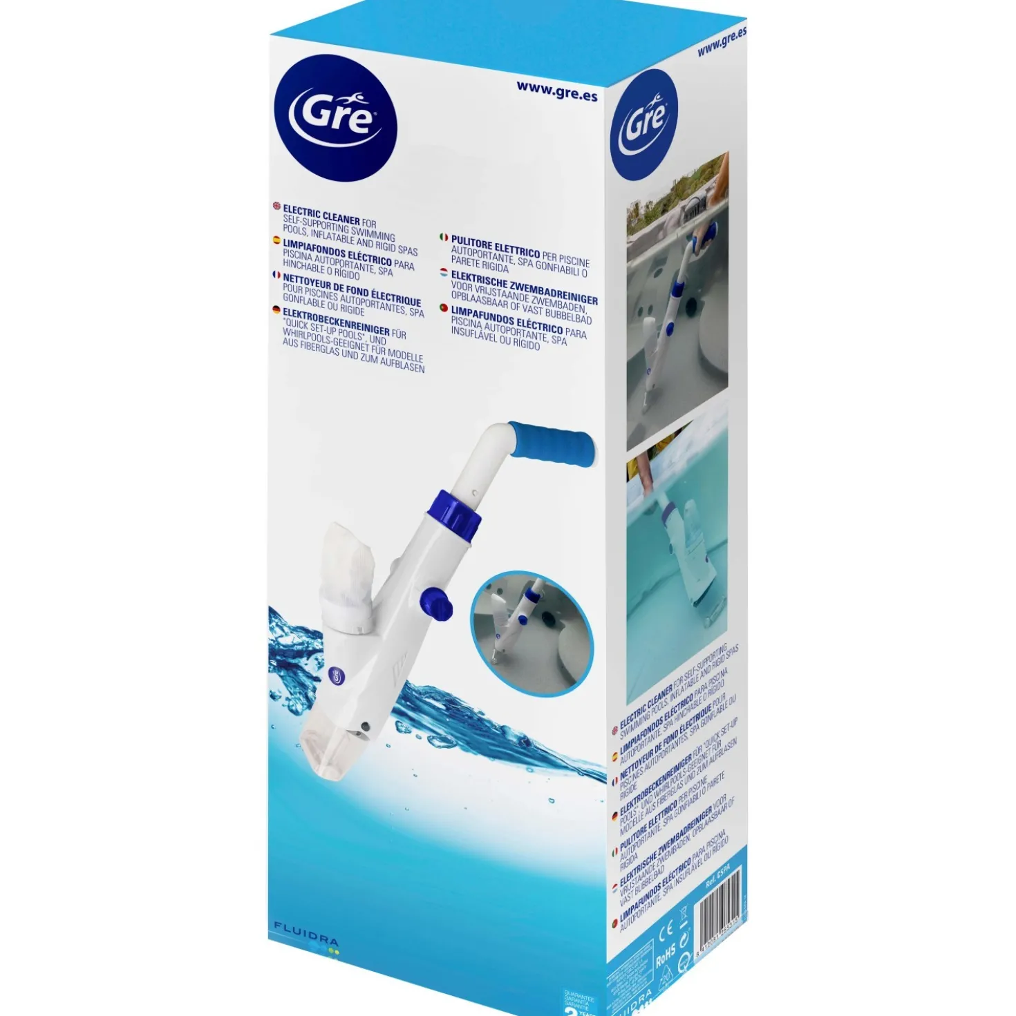 Pulitore elettrico ricaricabile per piscine e spa