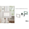 Pulsante 1 polo 10A assiale bianco