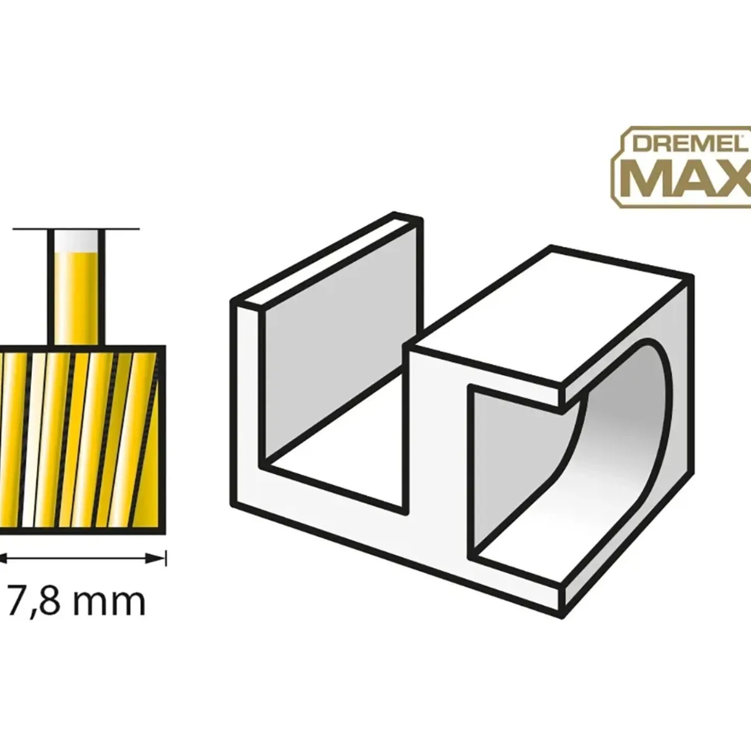 Punta da intaglio Dremel Max 115DM 7,8 mm 2 pz