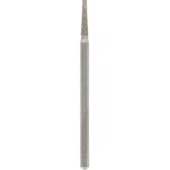 Punta diamantata sottile a testa piatta 2 mm