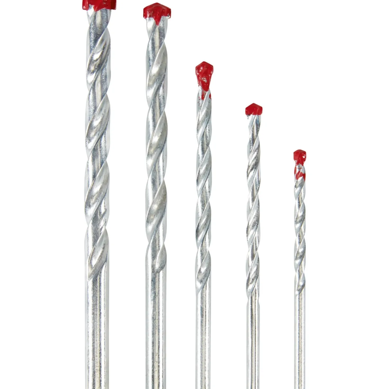 Punta trapano per muratura Ø 4 a 10 mm set 5 pz