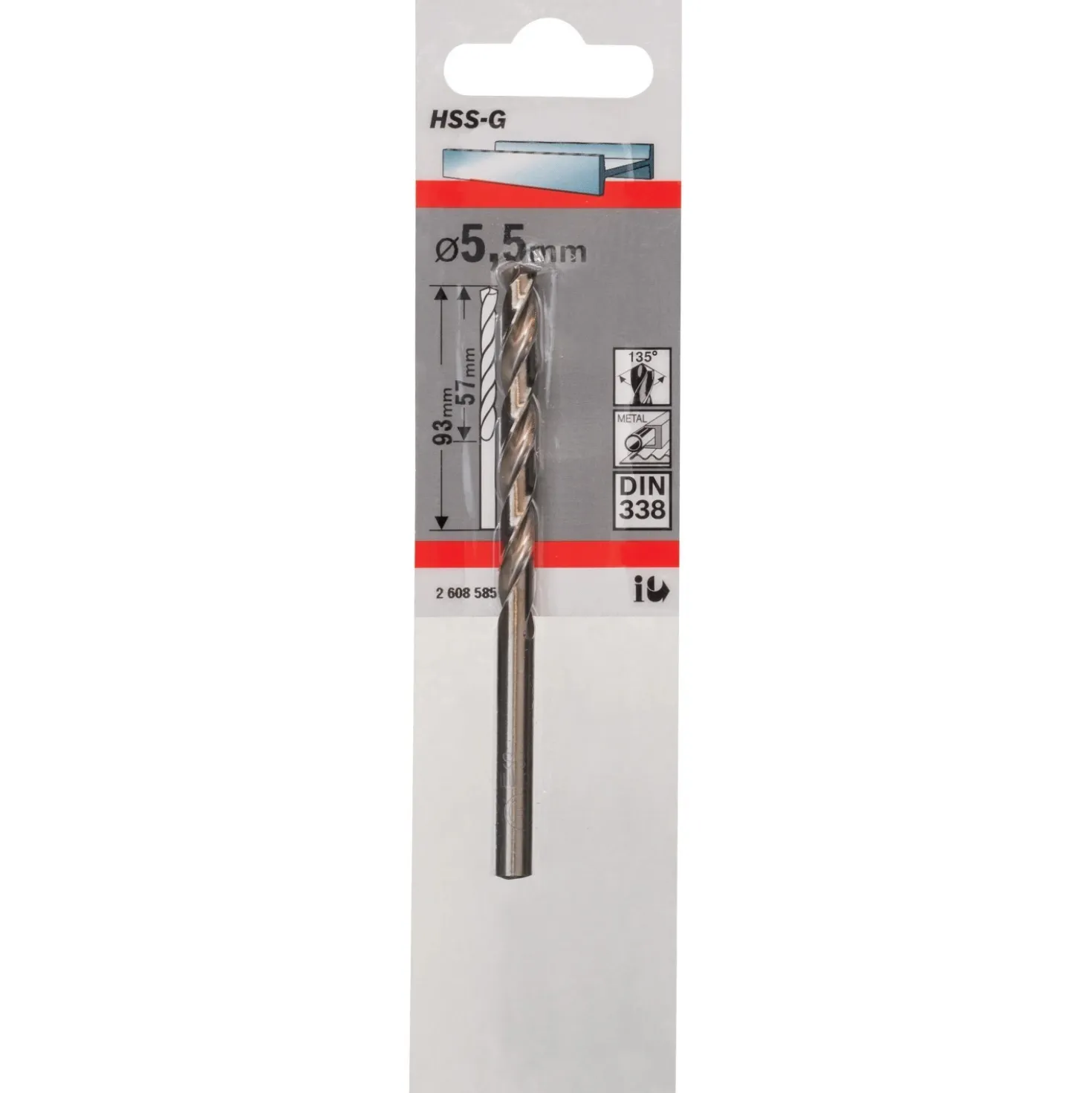 Punte per metallo Bosch HSS-G Ø 5,5 mm