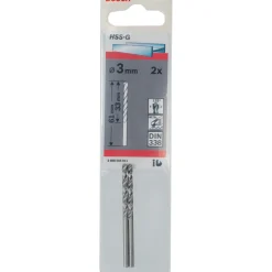 Punte per metallo Bosch HSS-G Ø 3 mm