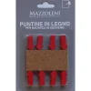Puntine freccia rossa 2 cm in legno 8 pezzi