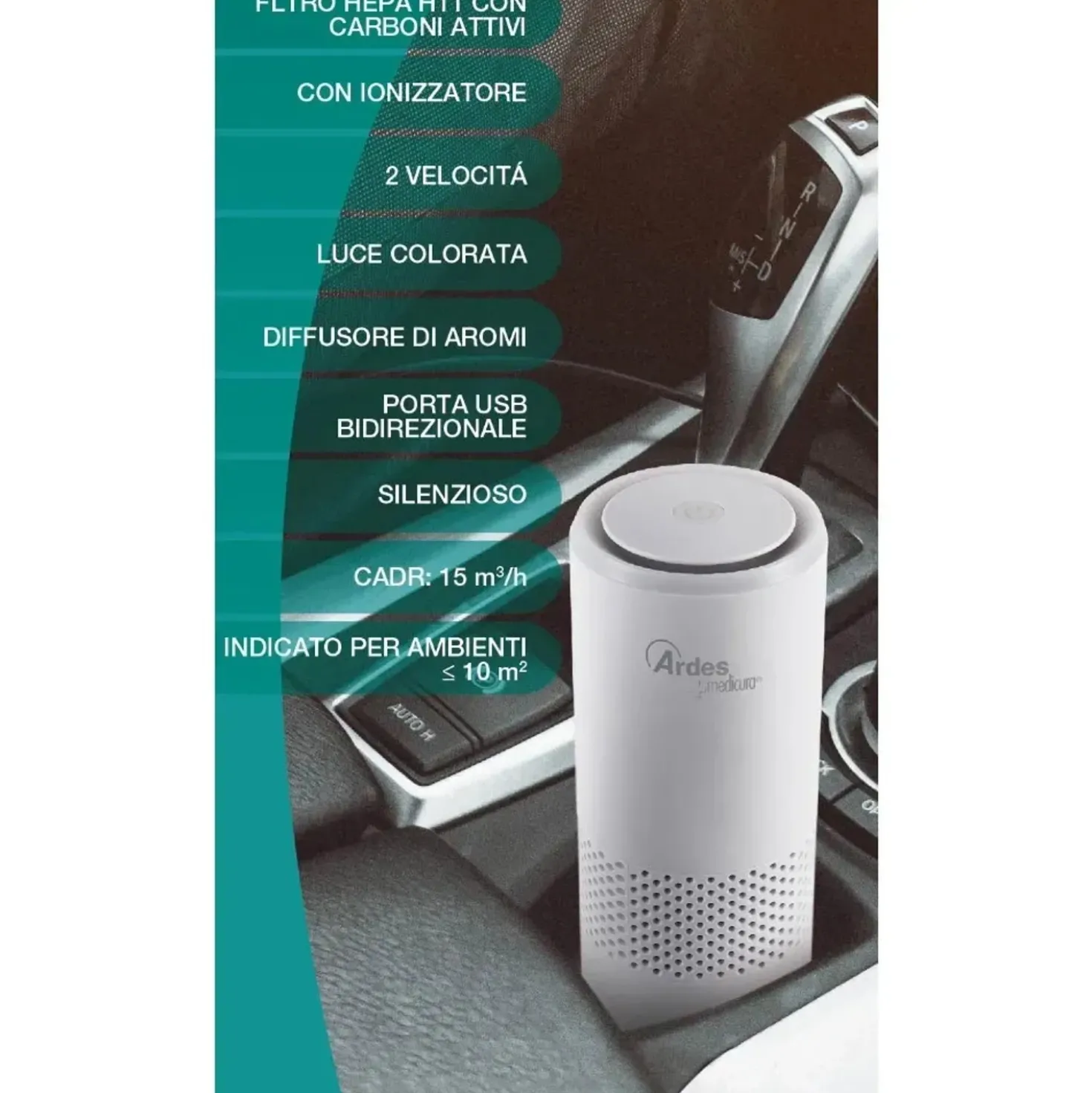 Purificatore d`aria 2W bianco