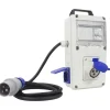 Quadro elettrico 230 V~ con 2 prese civili 1 industriale 2 m IP44