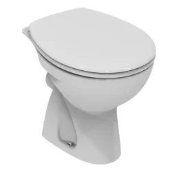Quarzo vaso scarico a pavimento bianco
