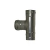 Raccordo canna fumaria a T da 90° doppia parete inox F Ø 100 mm