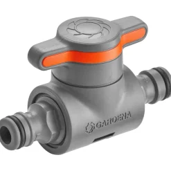 Raccordo con valvola di regolazione Gardena per tubi da giardino