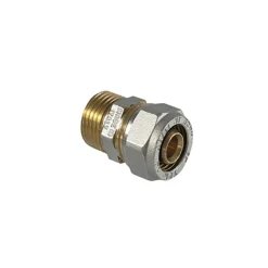 Raccordo diritto per multistrato maschio a stringere 1/2" x 16mm