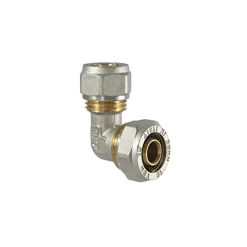 Raccordo gomito per multistrato a stringere 20 x 20mm