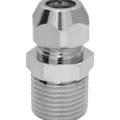 Raccordo in ottone cromato M1/2" x 3/8" x 12