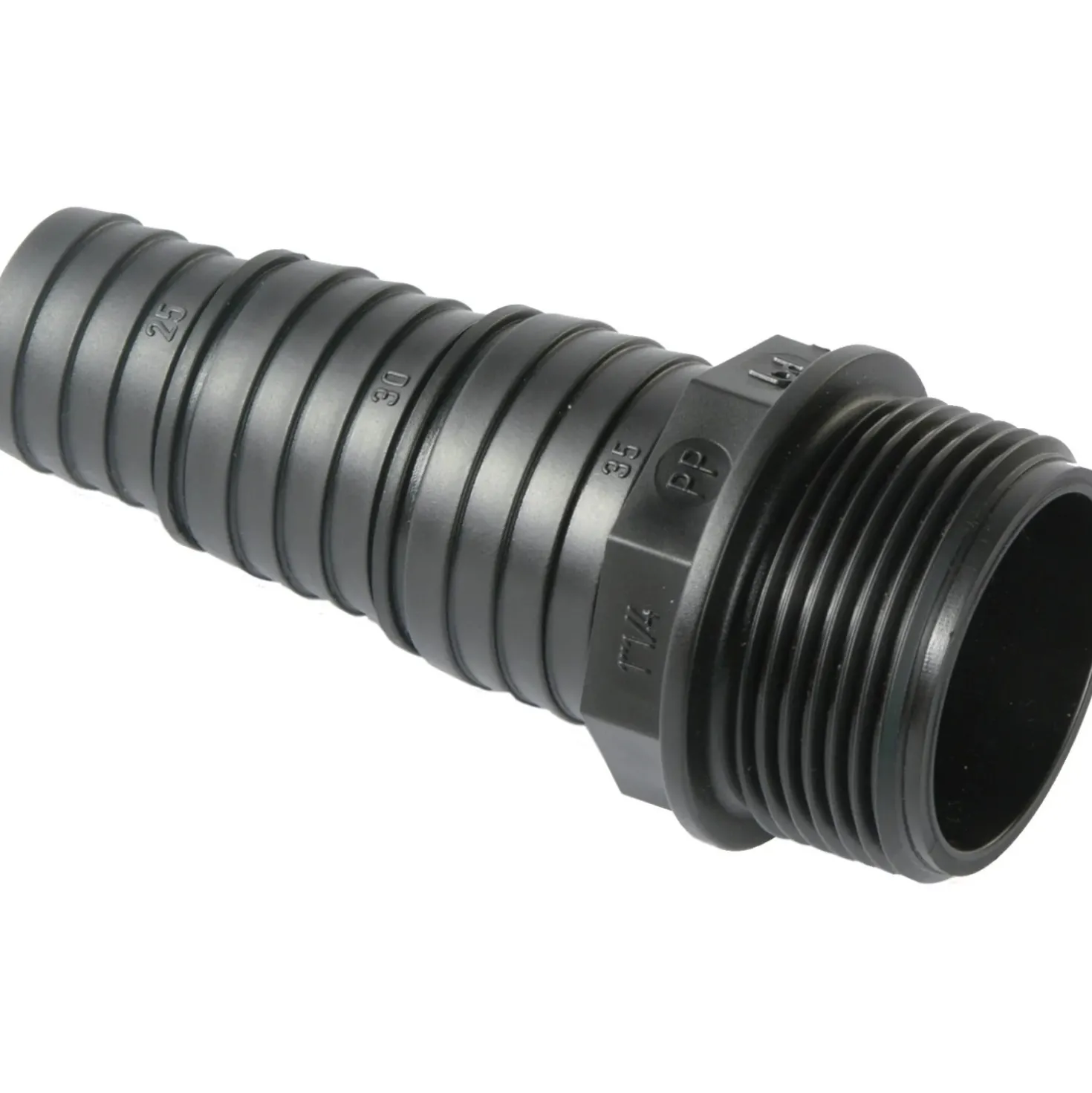 Raccordo portagomma maschio pp diritto 1"-1/4