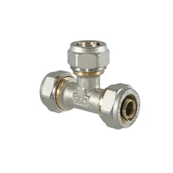 Raccordo tee uguale per multistrato a stringere diametro 20mm