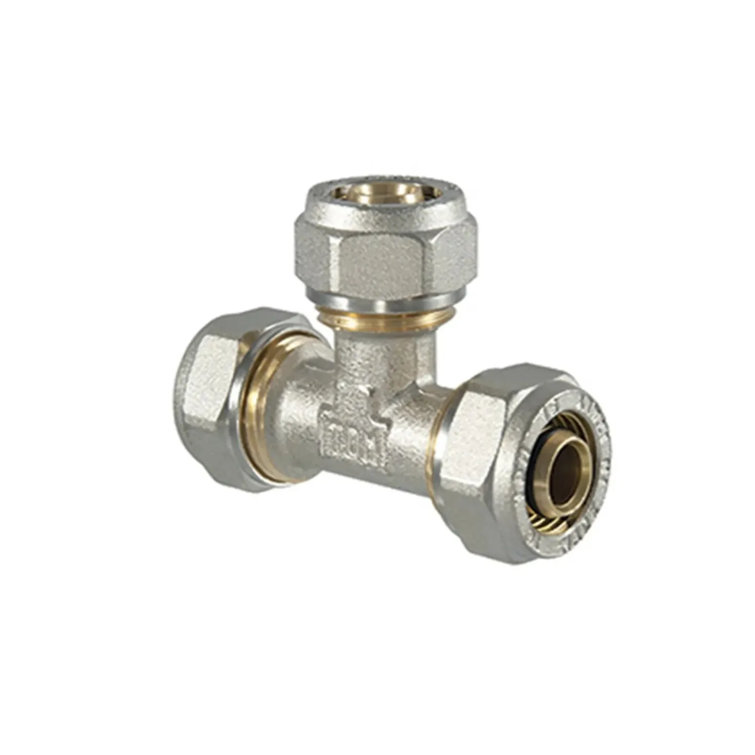Raccordo tee uguale per multistrato a stringere diametro 20mm