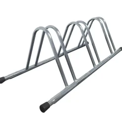 Rack per 3 biciclette modulabile finitura zincata 89x28x35 cm