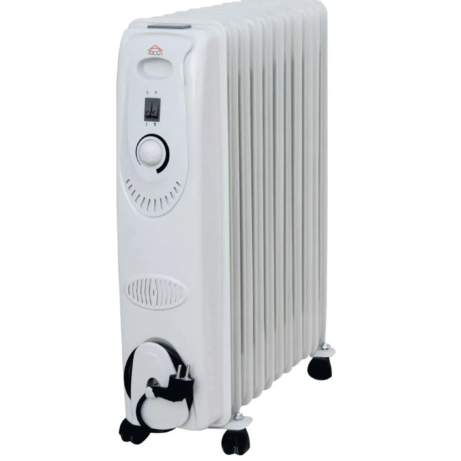 Radiatore ad olio 11 elementi DCG 2,5 kW bianco