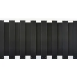 Recinzione da giardino in WPC e alluminio 90x180 cm antracite