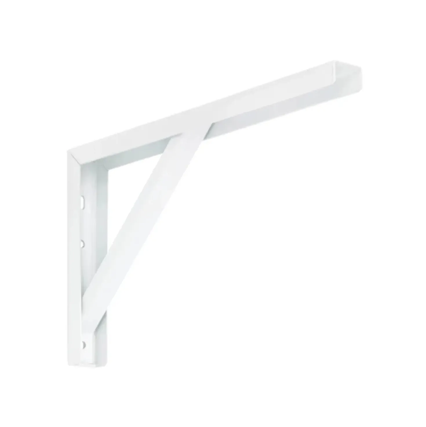 Reggimensola in acciaio con profilo a "U" bianca 400 x 180 x 30 mm