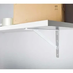 Reggimensola in acciaio 500x330x30x4 mm bianco opaco