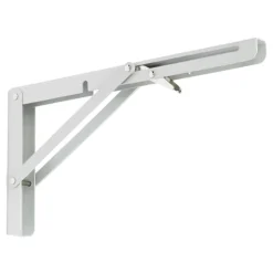 Reggimensola ribaltabile in acciaio bianco 300 x 150 x 20 mm