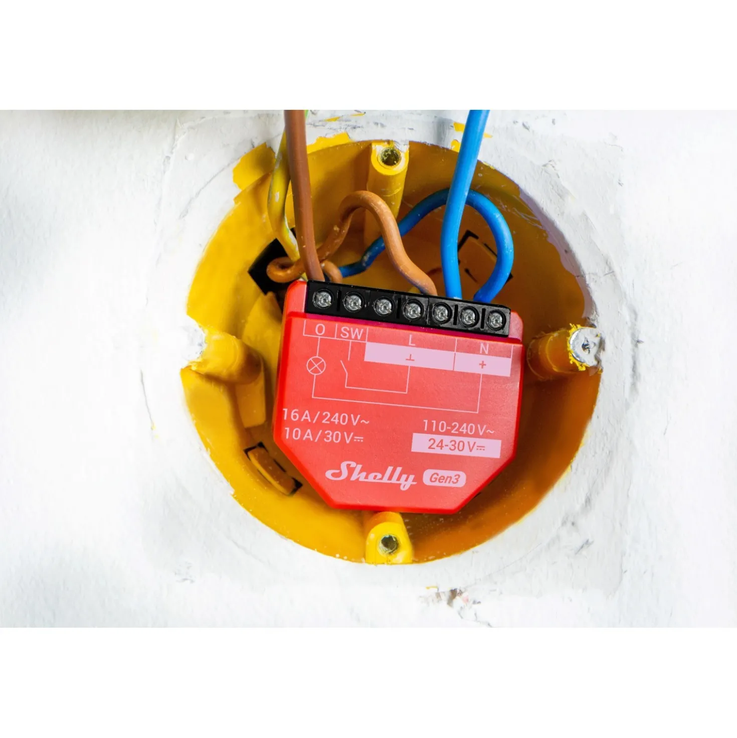 Relè Smart Home Wifi e bluetooth Shelly 1PM PLUS controllo consumi