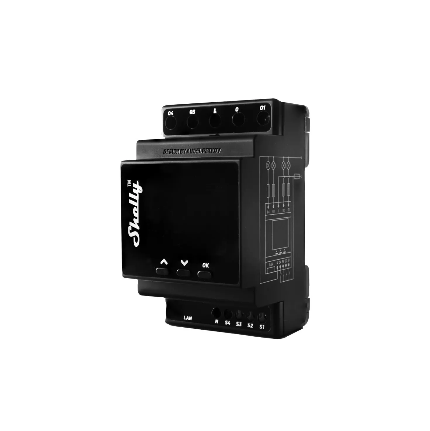 Relè Smart Home Wifi LAN Bluetooth Shelly Pro 4PM 4 Canali Barra DIN