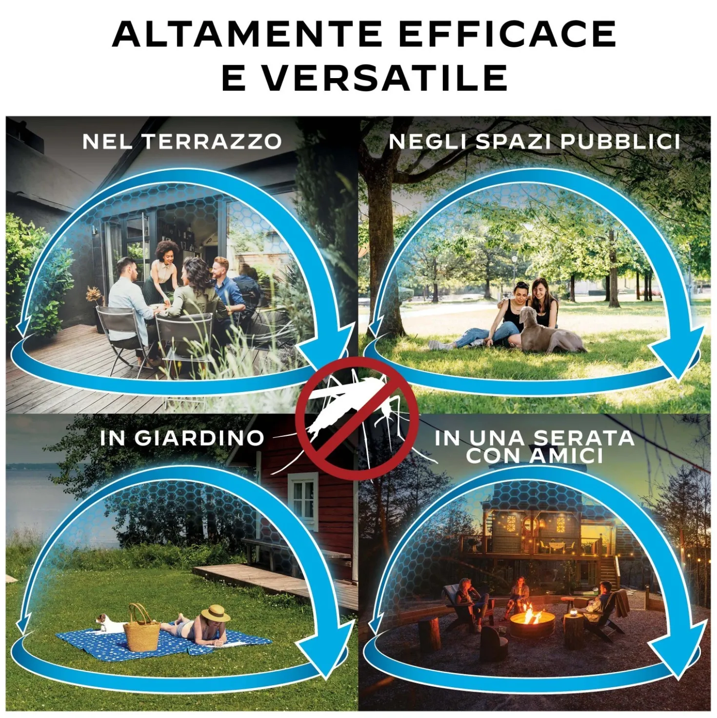 Repellente Antizanzare Thermaell Mini Halo Grafite + 1 cartuccia e 3 piastrine