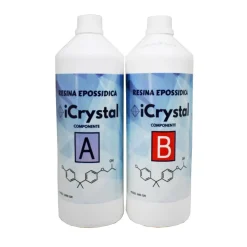 Resina epossidica trasparente bi-componente 1600 gr