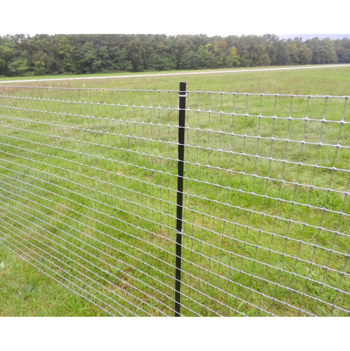 Rete da recinzione in plastica Millenium 1x10 m argento