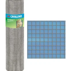 Rete in metallo zincata Rabbit 10x0,5 m grigio