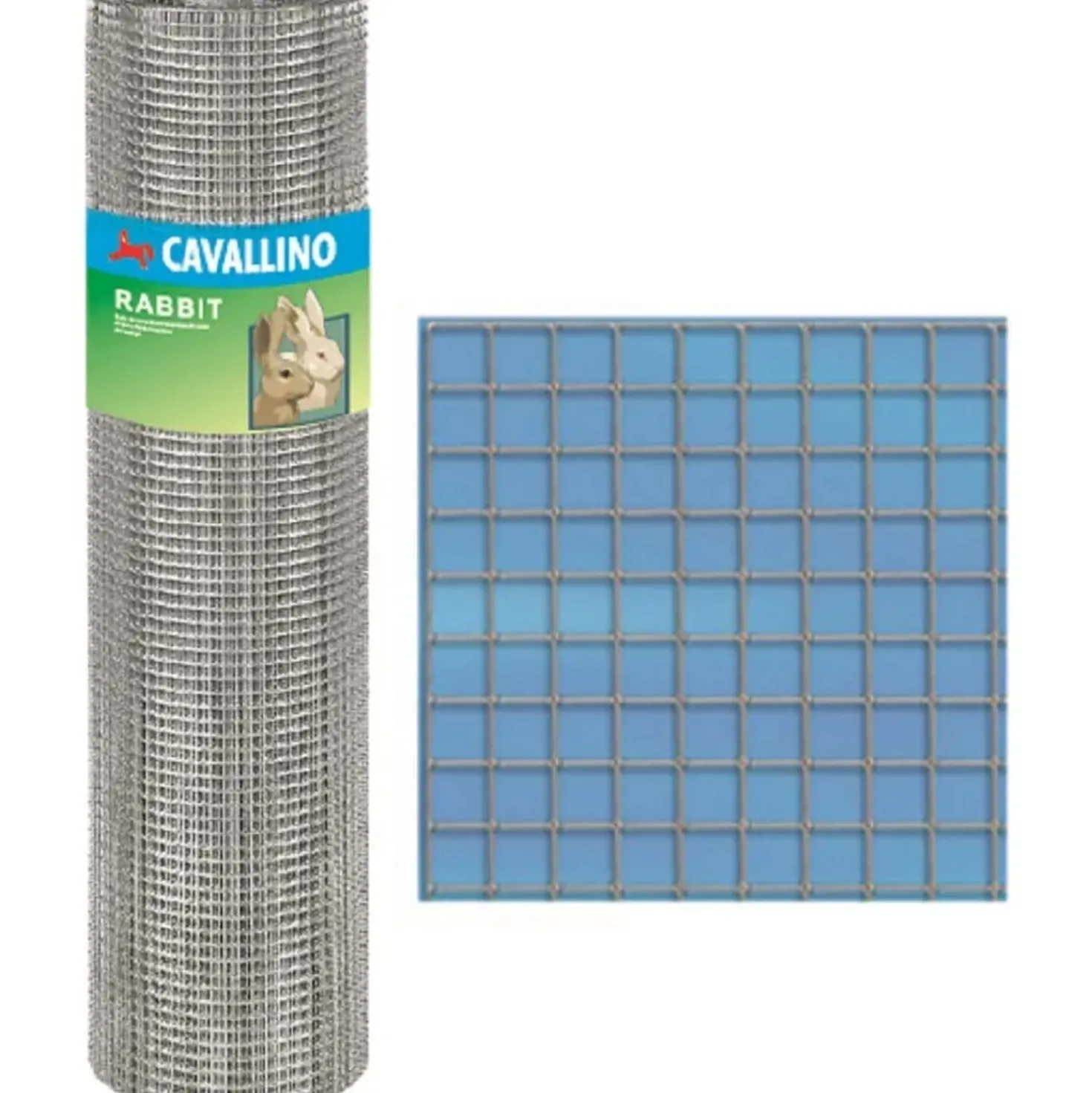 Rete in metallo zincata Rabbit 10x0,5 m grigio