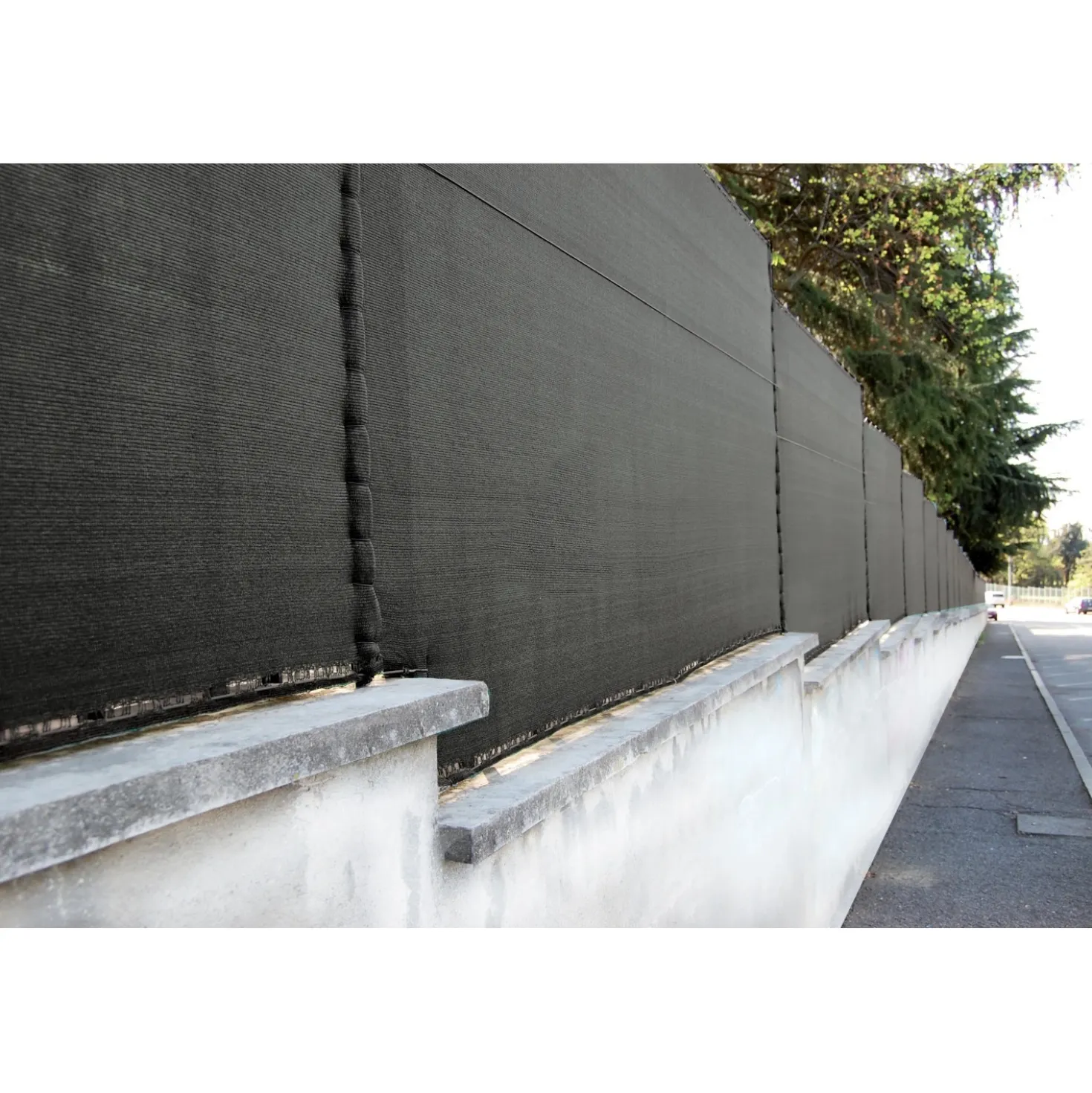 Rete intrecciata per schermatura COIMBRA DARK 1,5x5 m antracite