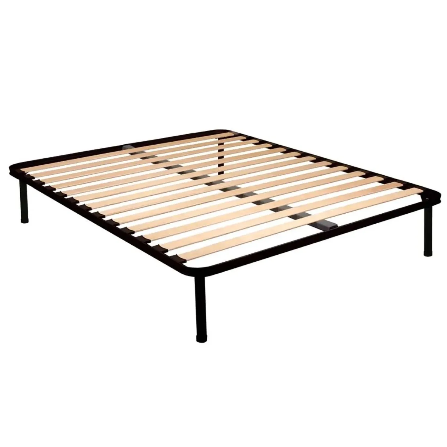 Rete letto matrimoniale Reti Gritti 13 doghe 160x190 cm nero