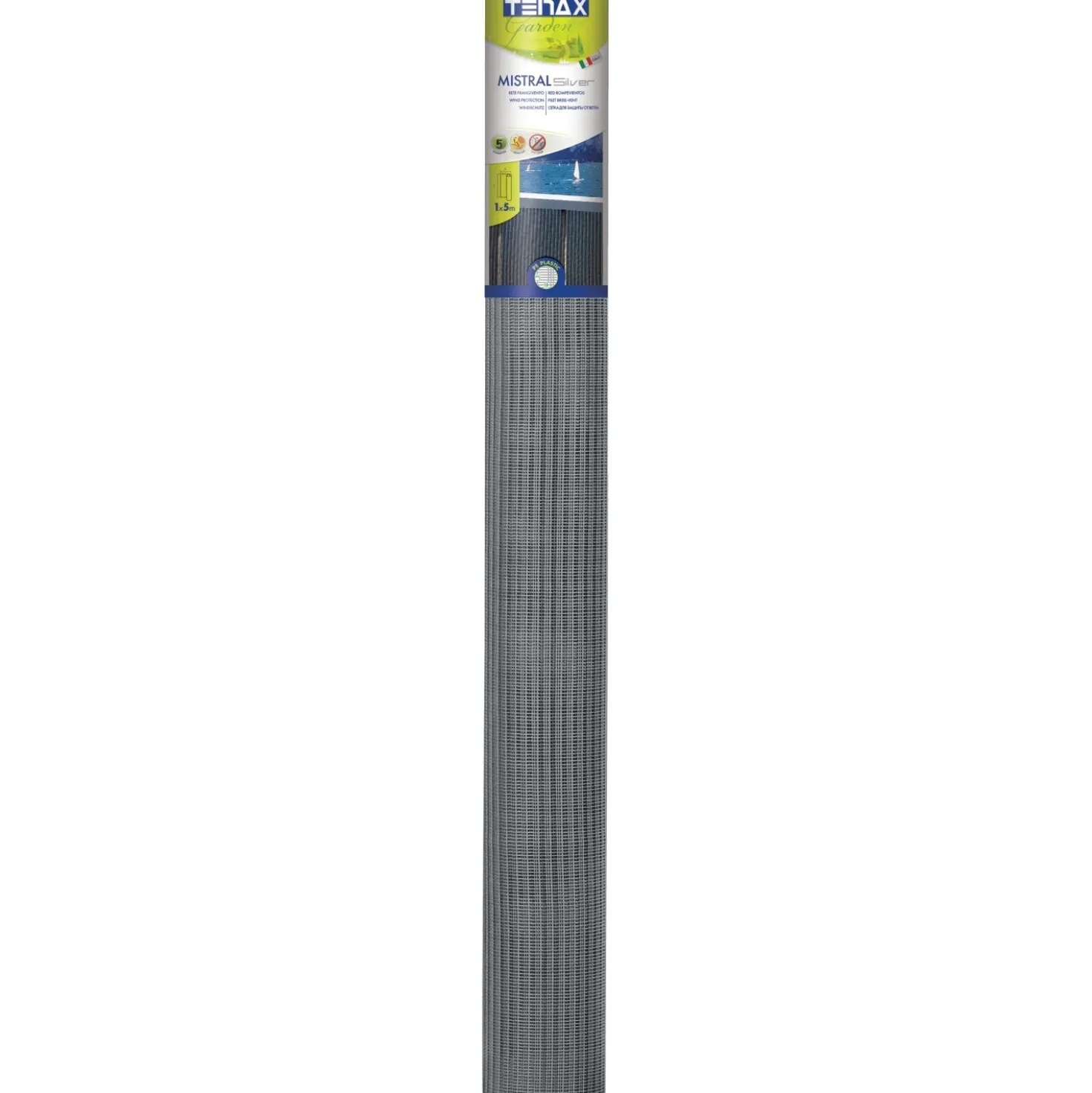 Rete ombreggiante Mistral H 1 x L 5 m argento