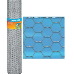 Rete zincata 10x0.5 m grigio