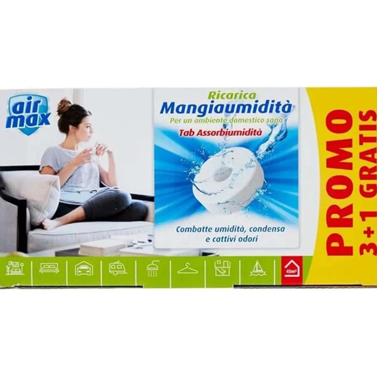 Ricarica Tab assorbiumidità Neutra 4x450 g