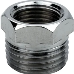Riduzione esagonale in ottone cromato 1/2`` F x 3/4`` M