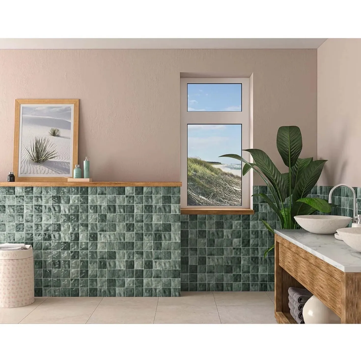 Rivestimento in eco-ceramica Cool Verde 31x60 cm 1,52 m²